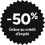 -50% grce au crdit d'impt